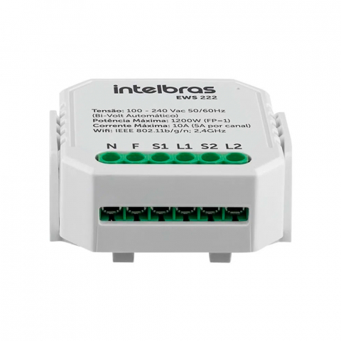 Interruptor Inteligente Intelbras Wi-Fi Smart Branco Compativel