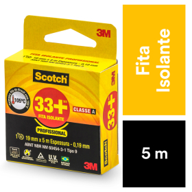 FITA ISOLANTE SCOTH 33+ 19MMX5M - 3M