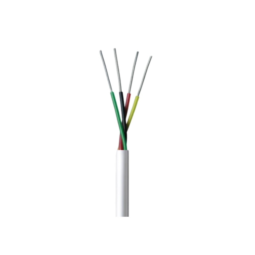 Cabo Alarme Cci Pares Awg Vias Multicores Branco Com M Condutti